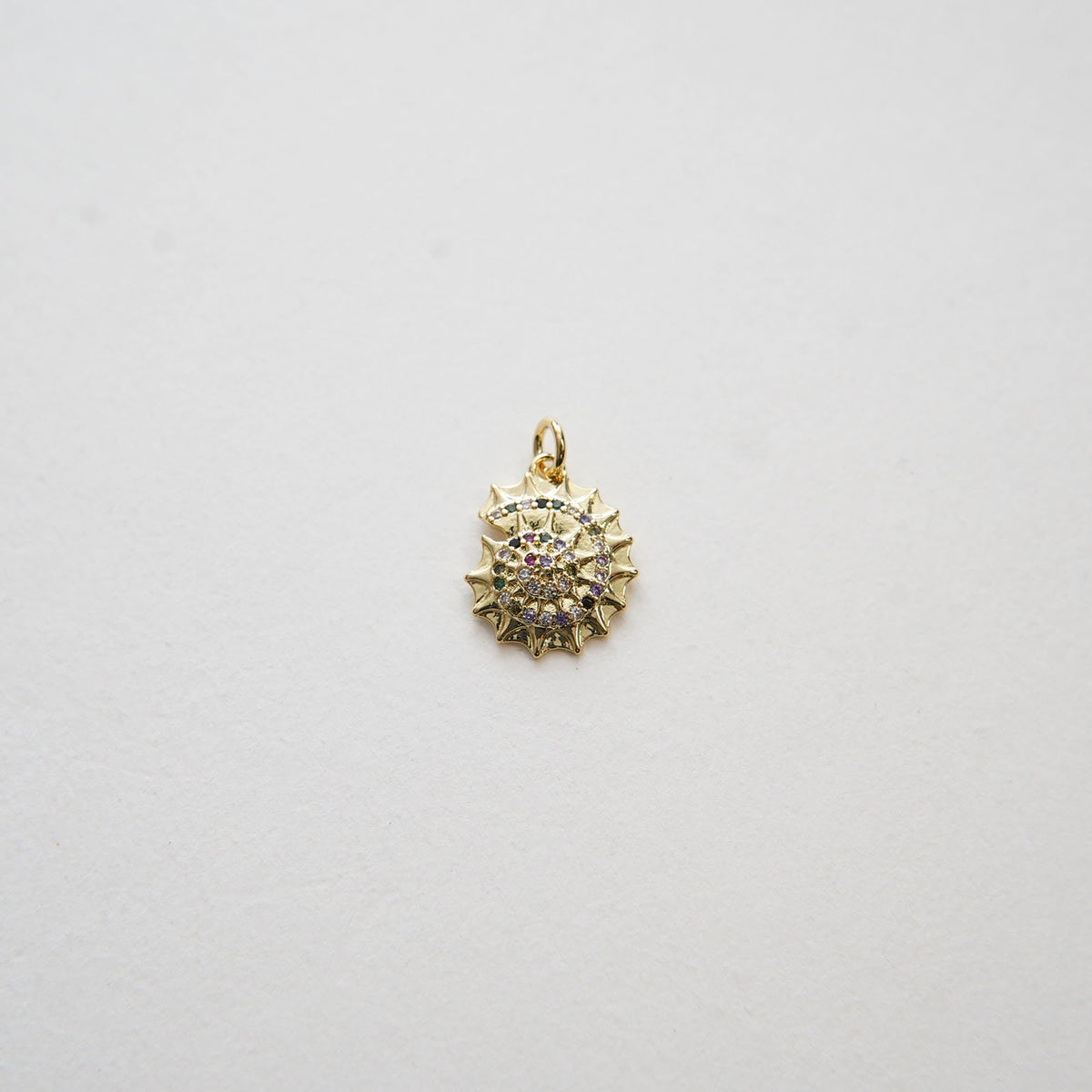 18K Gold Filled Shell Charm Pendant for Jewelry Making