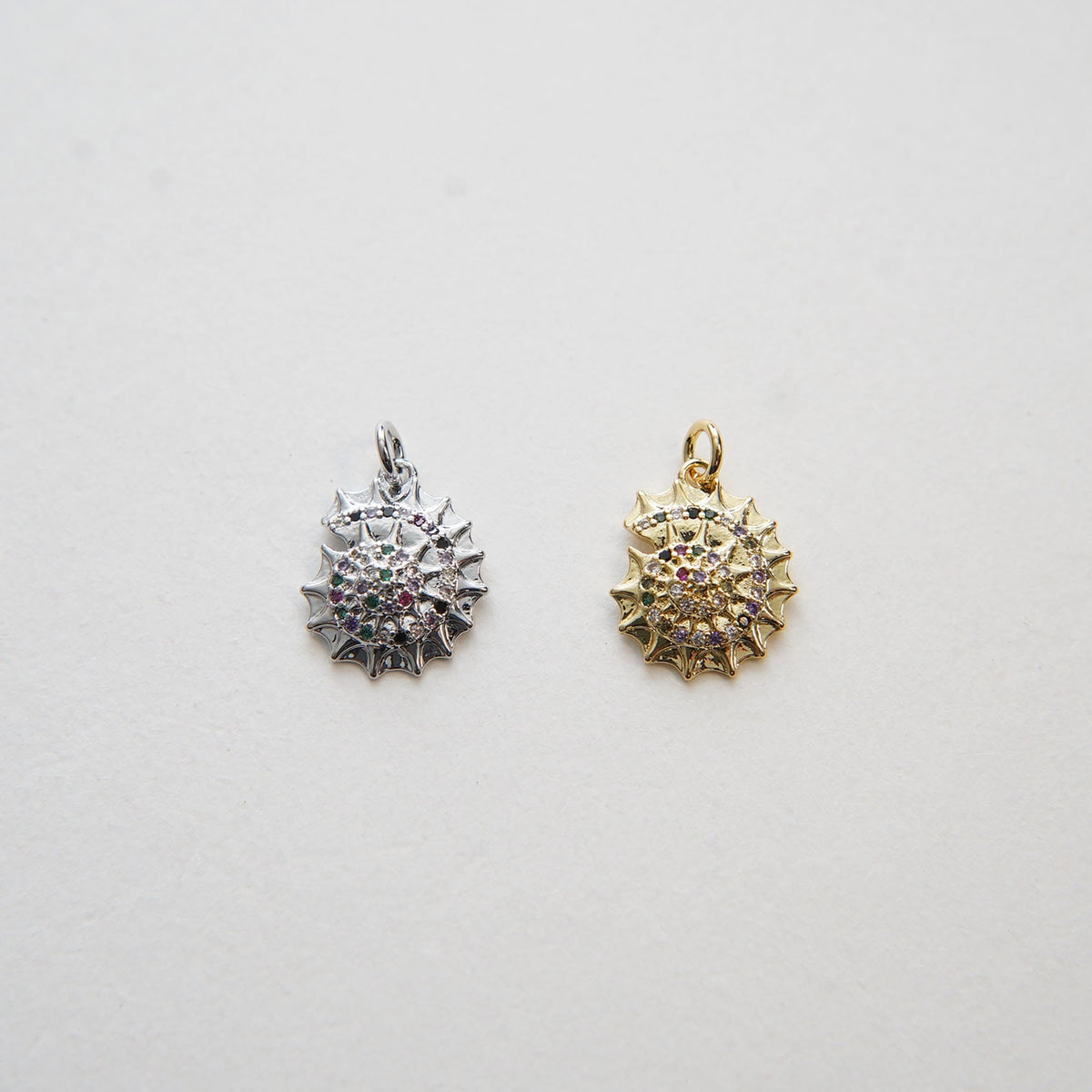 18K Gold Filled Shell Charm Pendant for Jewelry Making