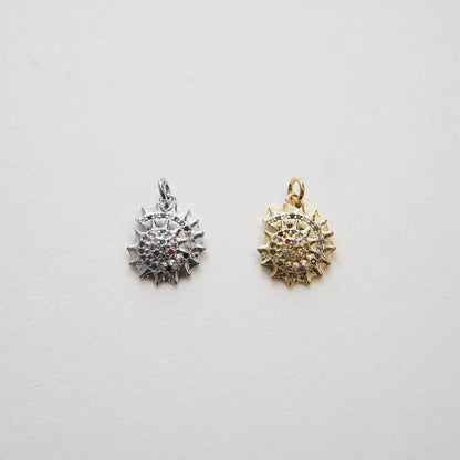 18K Gold Filled Shell Charm Pendant for Jewelry Making
