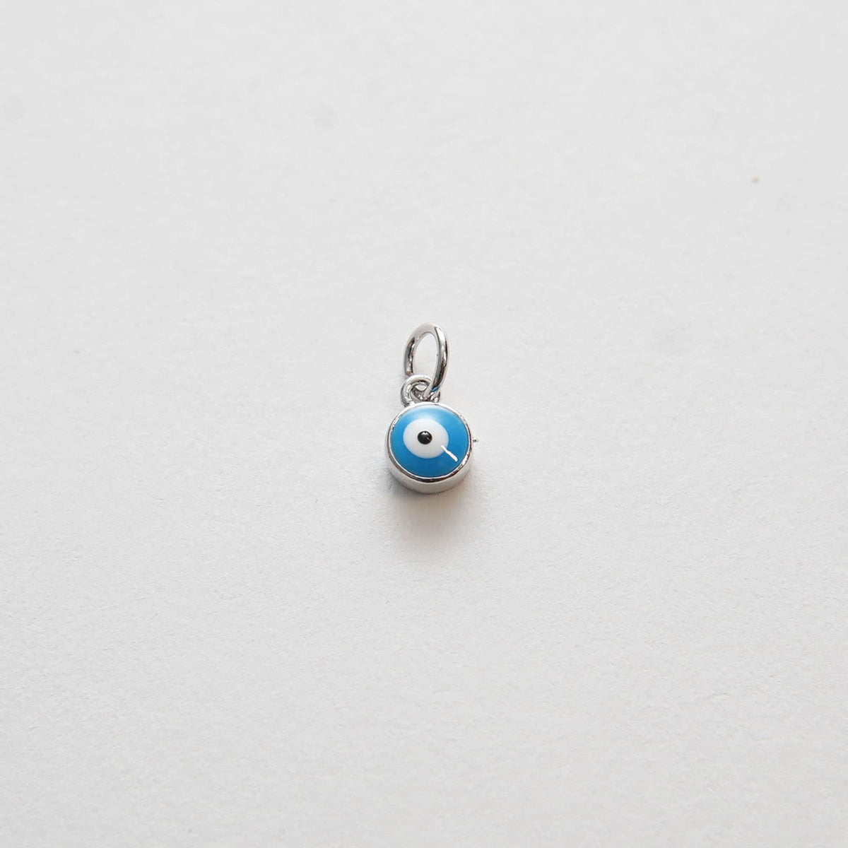 Gold Tiny Blue Evil Eye Charms,18K Gold Filled Evil Eye Pendant,Evil Eye Charm Bracelet Necklace for DIY Jewelry Making Suppl