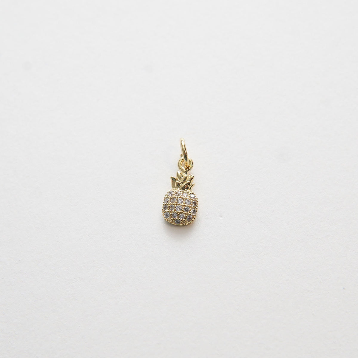 Gold Pineapple Charms,18K Gold Filled Pineapple Pendant,Fruit Charm Bracelet Necklace for DIY Jewelry Making Supply