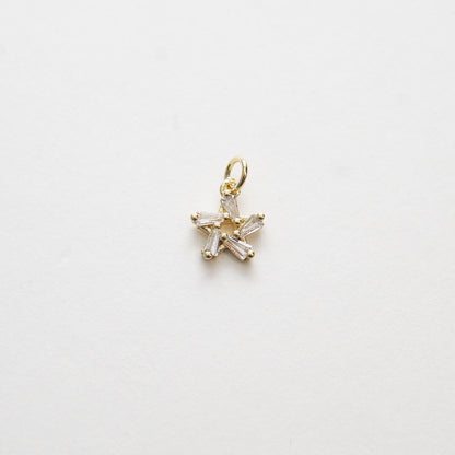 18K Gold Filled Star Charm Pendant for Jewelry Making