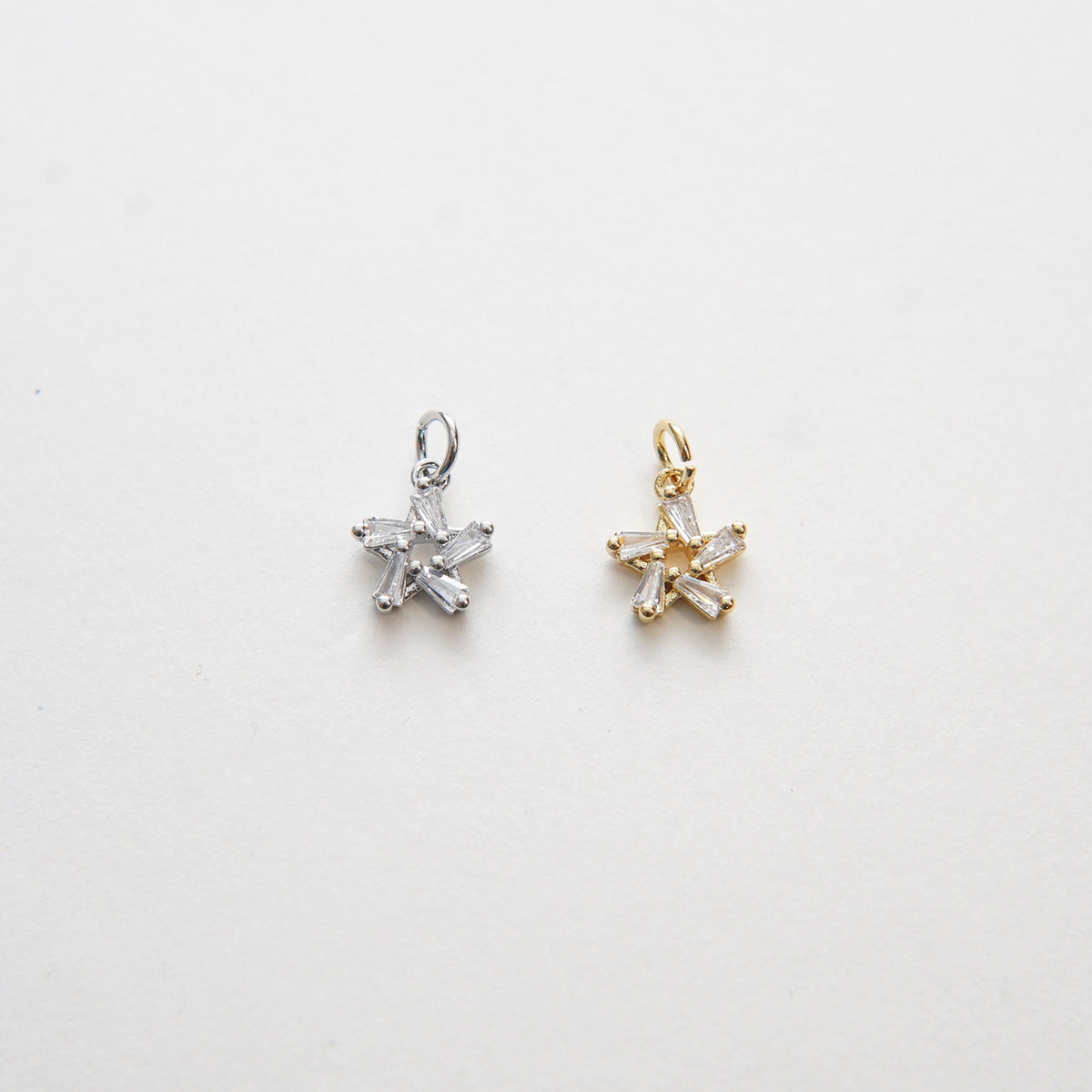18K Gold Filled Star Charm Pendant for Jewelry Making