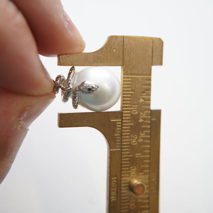 Gold Pearl Snake Charms,18K Gold Filled Snake Pearl Pendant,Silver Snake Charm Bracelet Necklace for DIY Jewelry Making Supply