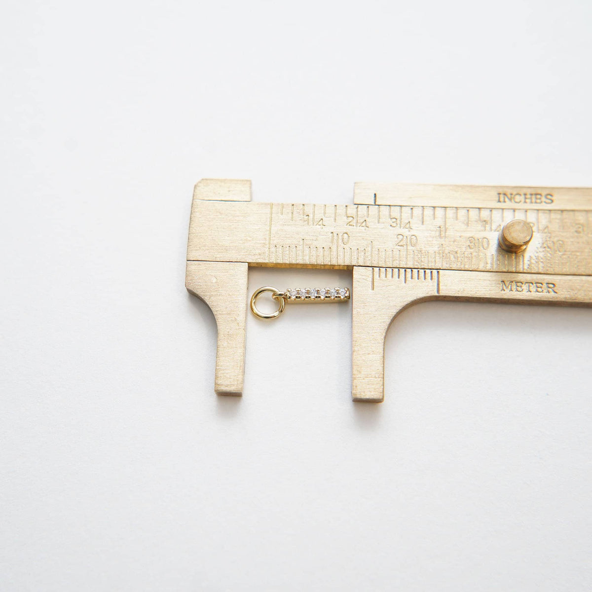 Gold Strip Charms,18K Gold Filled Bar Pendant,Geometry Silver Bar Charm Bracelet Necklace for DIY Jewelry Making Supply