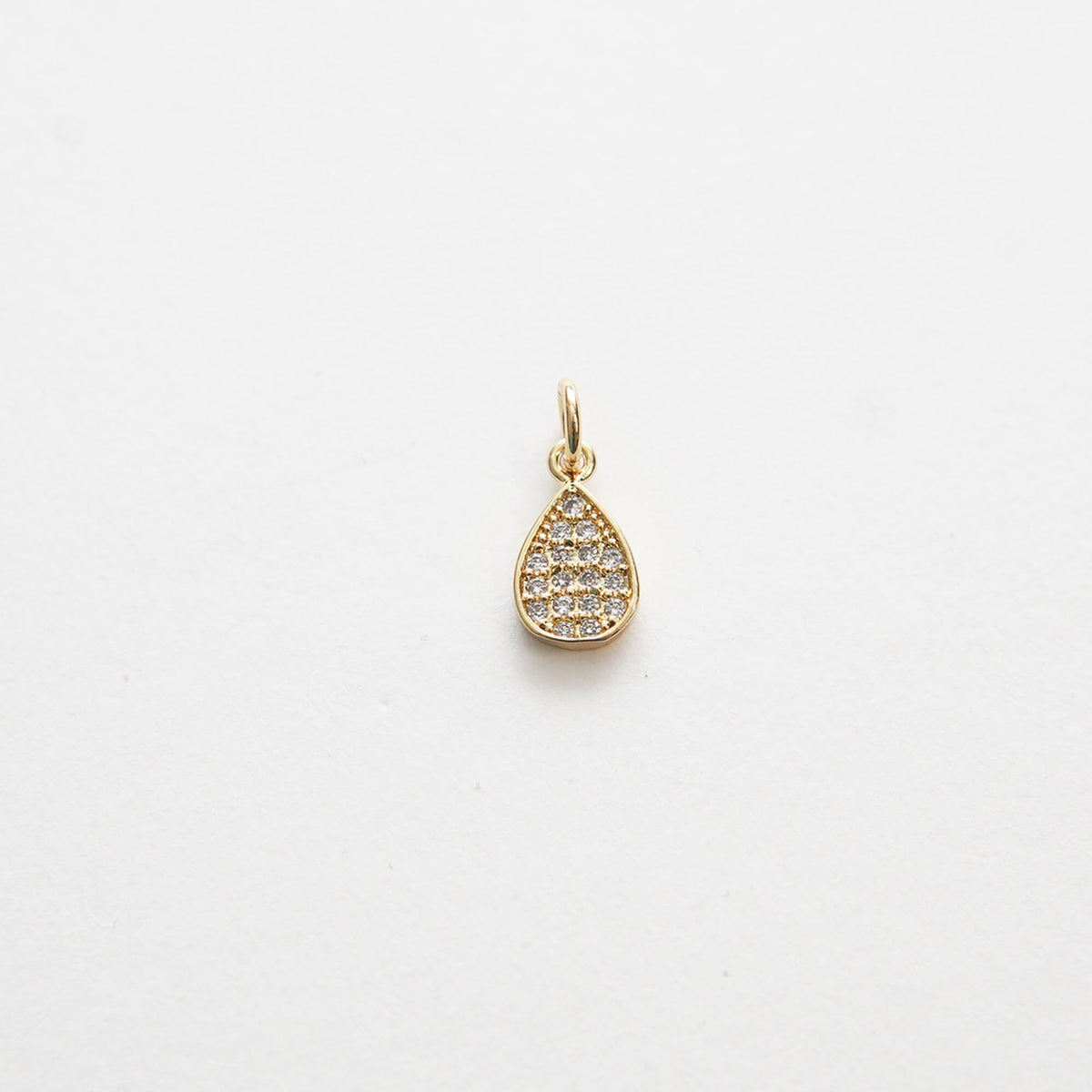 18K Gold Filled Hand CZ Charm Pendant for Jewelry Making