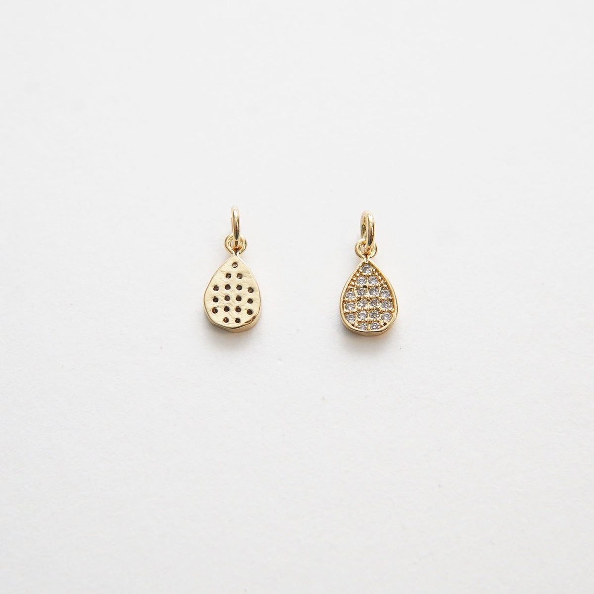 18K Gold Filled Hand CZ Charm Pendant for Jewelry Making