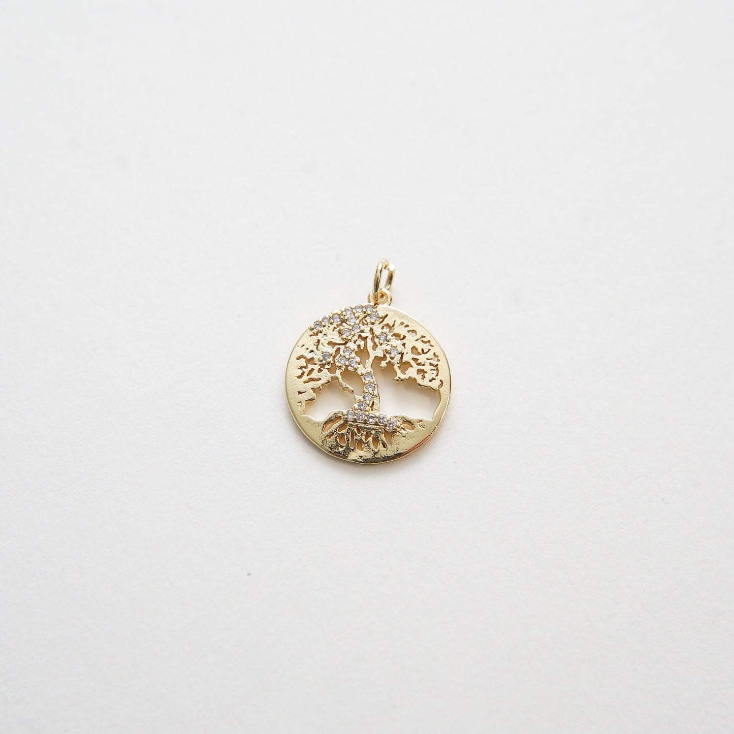 Gold Tree of Life Charms,18K Gold Filled Tree of Life Pendant,Silver Tree Charm Bracelet Necklace for DIY Jewelry Making Supply