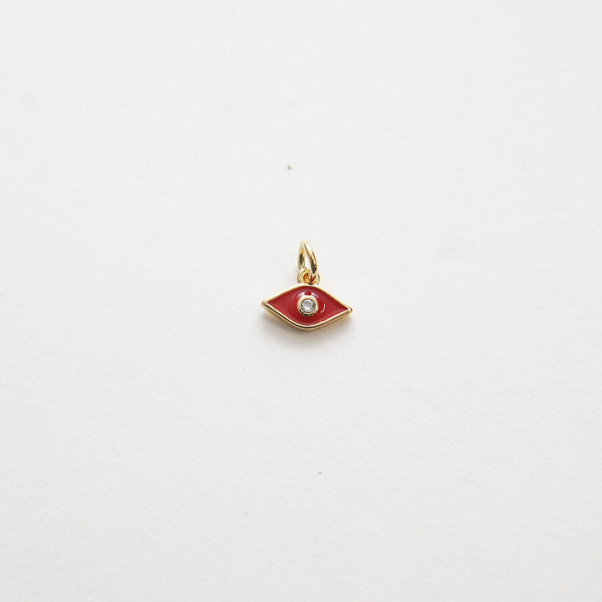 Gold Evil Eye Charms,18K Gold Filled Evil Eye Pendant,CZ Micro Pave Silver Evil Eye Charm Bracelet Necklace for DIY Jewelry M