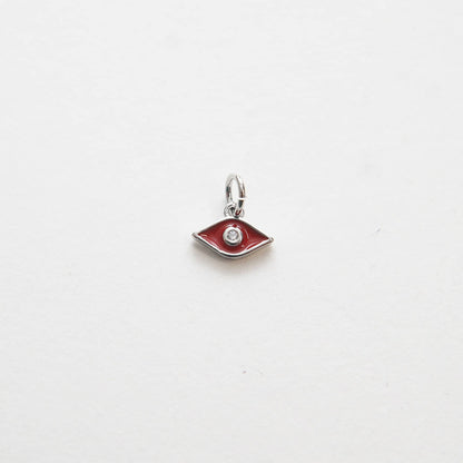 Gold Evil Eye Charms,18K Gold Filled Evil Eye Pendant,CZ Micro Pave Silver Evil Eye Charm Bracelet Necklace for DIY Jewelry M
