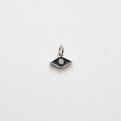 Gold Evil Eye Charms,18K Gold Filled Evil Eye Pendant,CZ Micro Pave Silver Evil Eye Charm Bracelet Necklace for DIY Jewelry M
