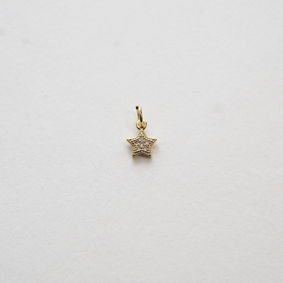 Gold Star Charms,18K Gold Filled CZ Micro Pave Star Pendant,Silver Star Charm Bracelet Necklace for DIY Jewelry Making Supply