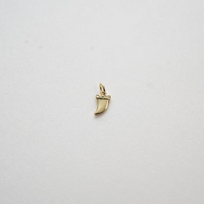 Gold Horns Charms,18K Gold Filled  Horns Pendant,CZ Micro Pave Horns Charm Bracelet Necklace for DIY Jewelry Making Supply