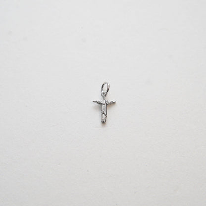 18K Gold Filled Cross CZ Charm Pendant for Jewelry Making