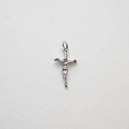 Gold Jesus Charms,18K Gold Filled Cross Pendant,Religious Protect Charm Bracelet Necklace for DIY Jewelry Making Supply