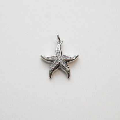 18K Gold Filled Star Charm Pendant for Jewelry Making