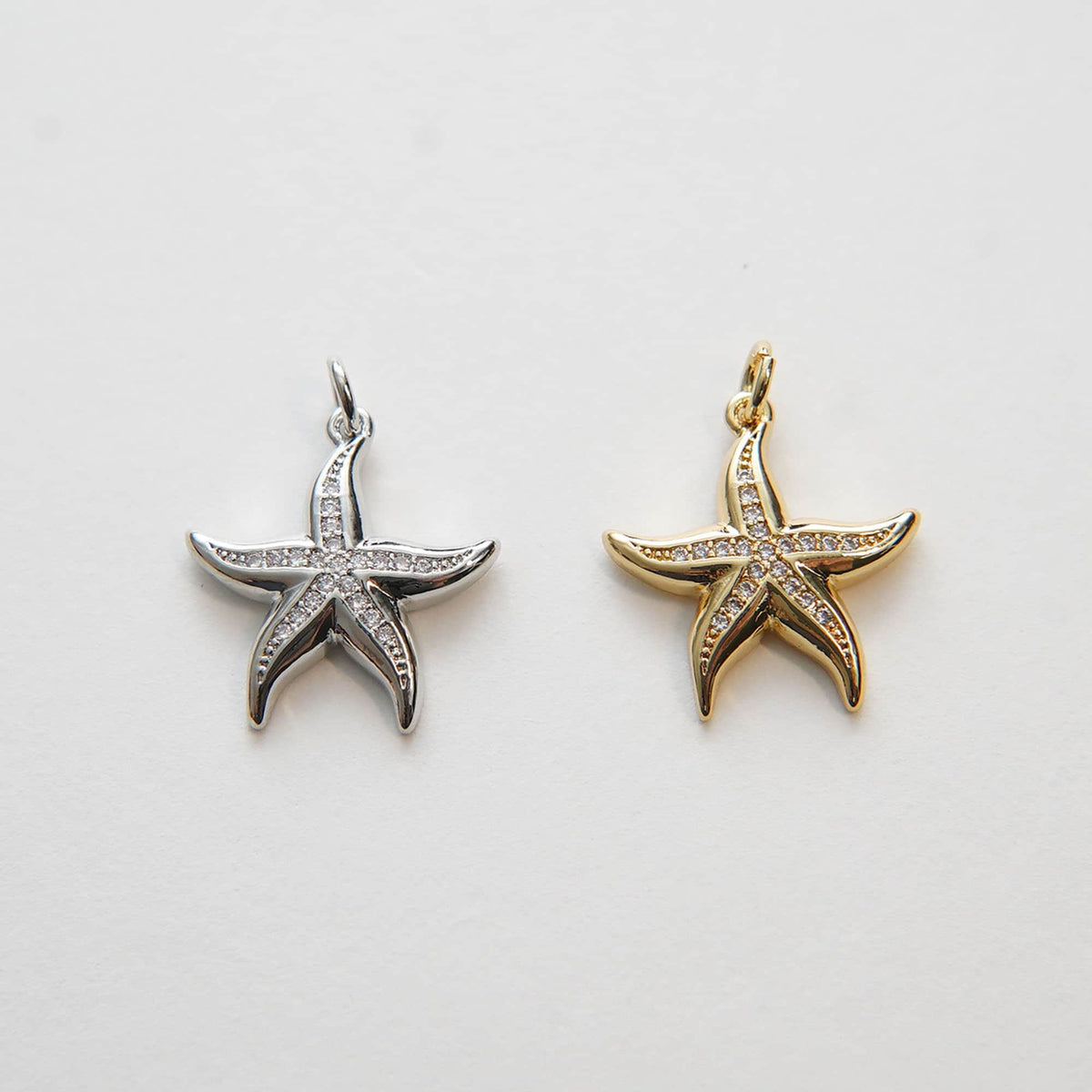 18K Gold Filled Star Charm Pendant for Jewelry Making