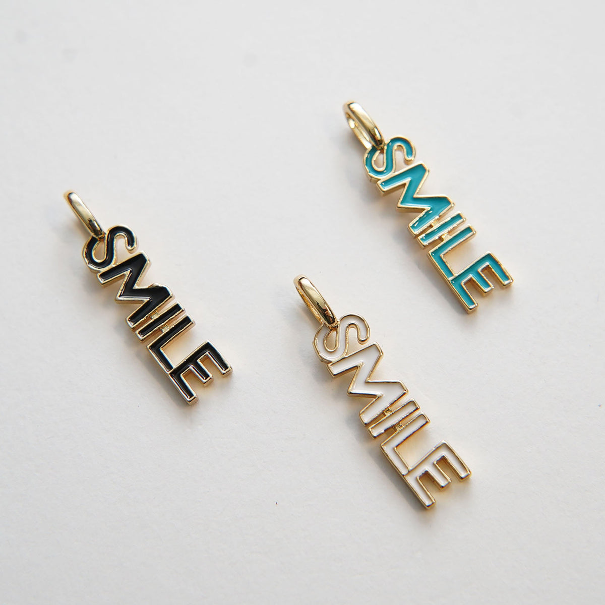 18K Gold Filled Hand Enamel Charm Pendant for Jewelry Making
