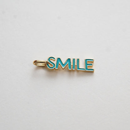 18K Gold Filled Hand Enamel Charm Pendant for Jewelry Making