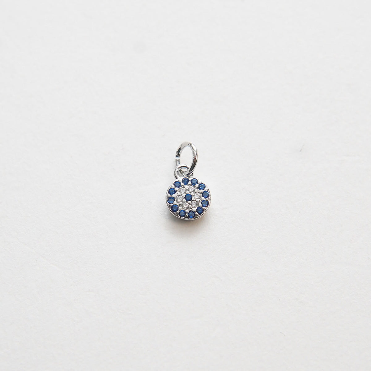 18K Gold Filled Evil Eye CZ Charm Pendant for Jewelry Making