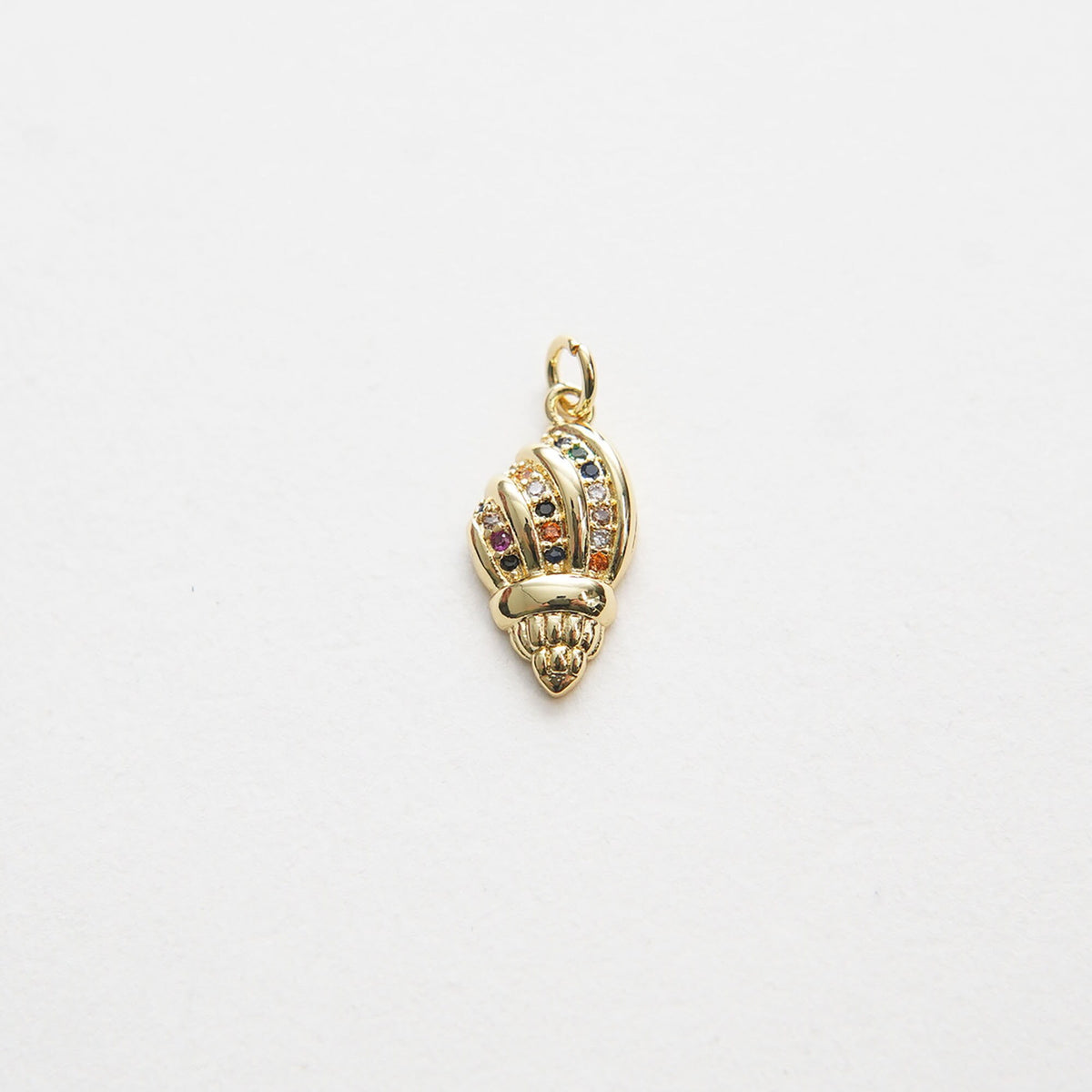 Gold Conch Charms,18K Gold Filled Conch Shell Pendant,Silver Conch Shell Charm Bracelet Necklace for DIY Jewelry Making Suppl