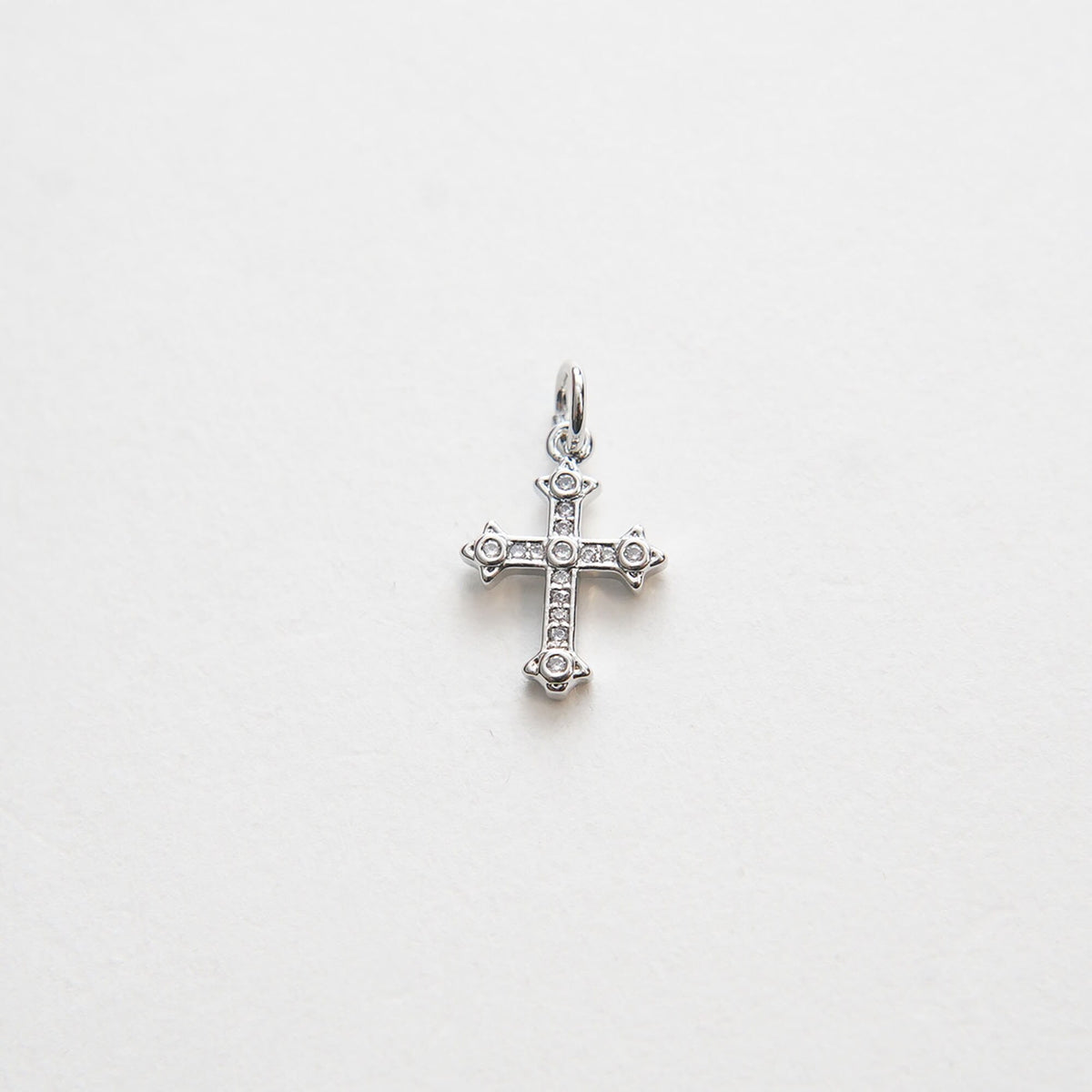 Gold Cross Charms,18K Gold Filled Cross Pendant,CZ Micro Pave Protect Religious Charm Bracelet Necklace for DIY Jewelry Makin