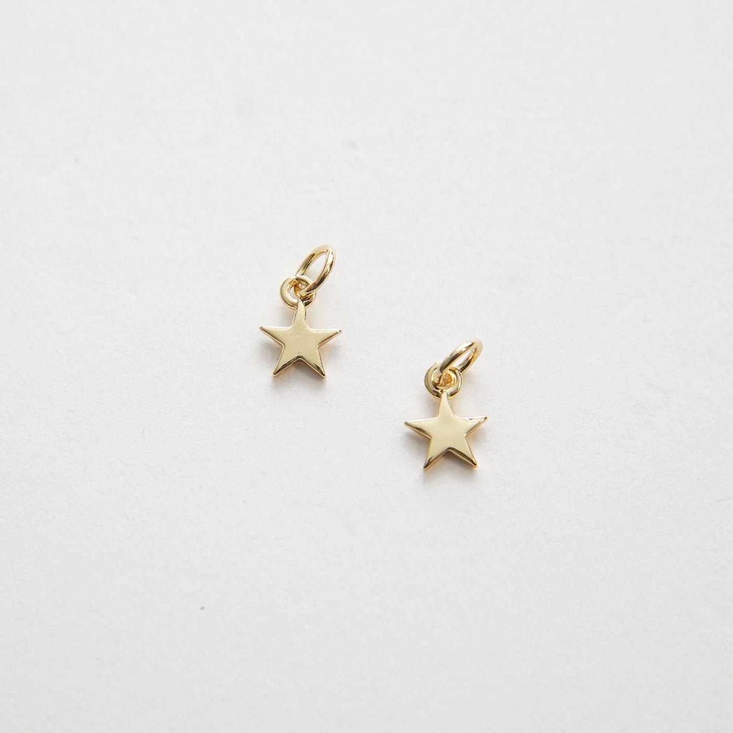 Gold Star Charms,18K Gold Filled Star Pendant,Silver Star Charm Bracelet Necklace for DIY Jewelry Making Supply