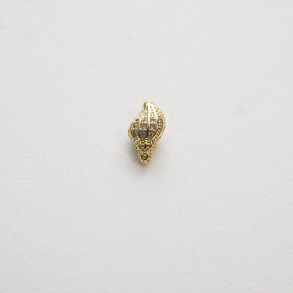 Gold Conch Charms,18K Gold Filled Conch Shell Pendant,Silver Conch Shell Charm Bracelet Necklace for DIY Jewelry Making Suppl