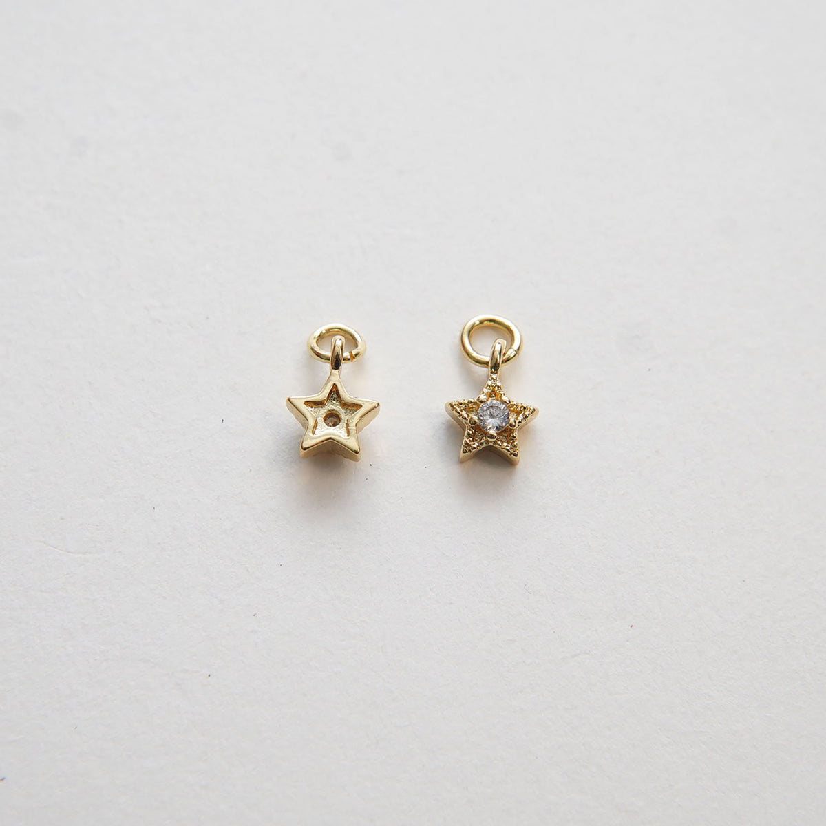 Gold Star Charms,18K Gold Filled Star Pendant,Silver Star Charm Bracelet Necklace for DIY Jewelry Making Supply