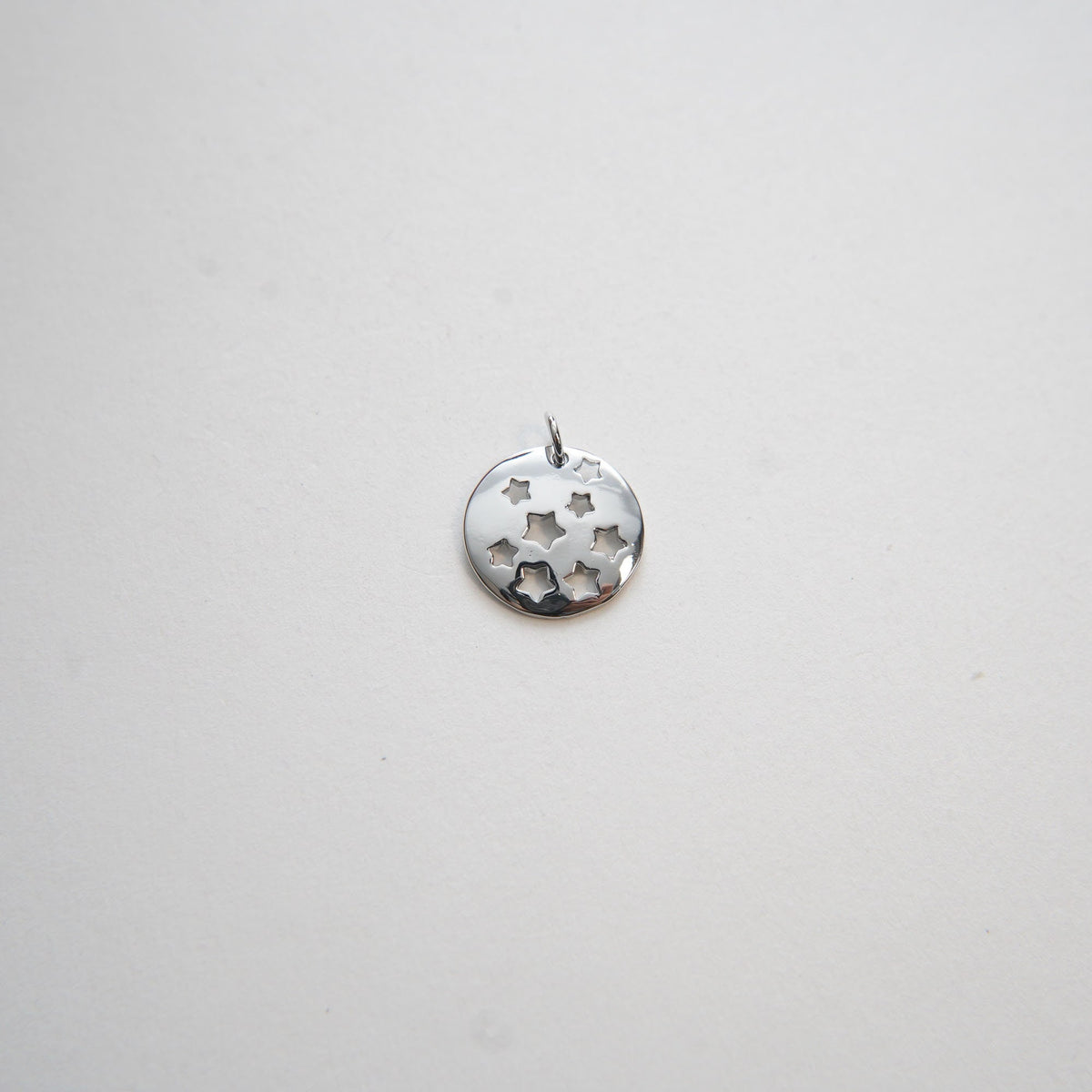 Gold Star Charms,18K Gold Filled Round Star Pendant,Silver Star Charm Bracelet Necklace for DIY Jewelry Making Supply