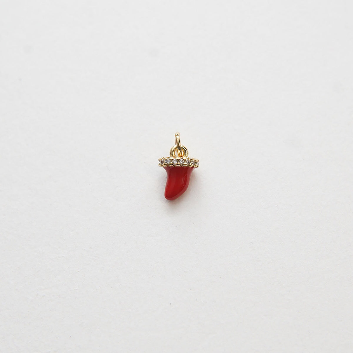 18K Gold Filled Cubic Zirconia Charm Pendant for Jewelry Making