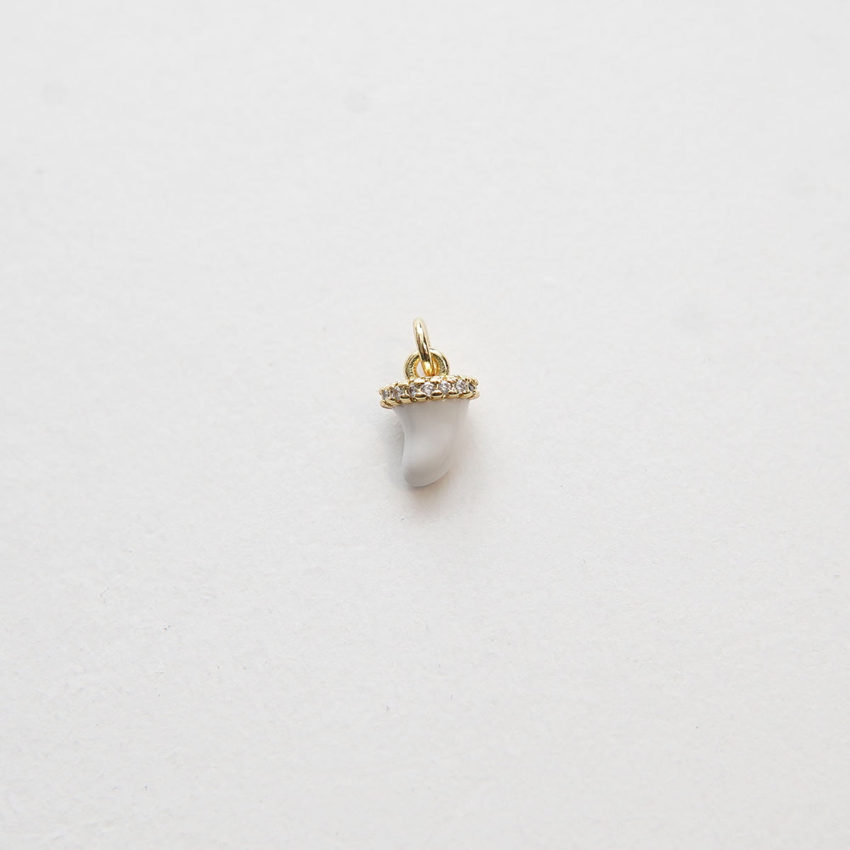 18K Gold Filled Cubic Zirconia Charm Pendant for Jewelry Making