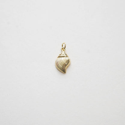 Gold Conch Charms,18K Gold Filled Conch Shell Pendant,Silver Conch Shell Charm Bracelet Necklace for DIY Jewelry Making Suppl