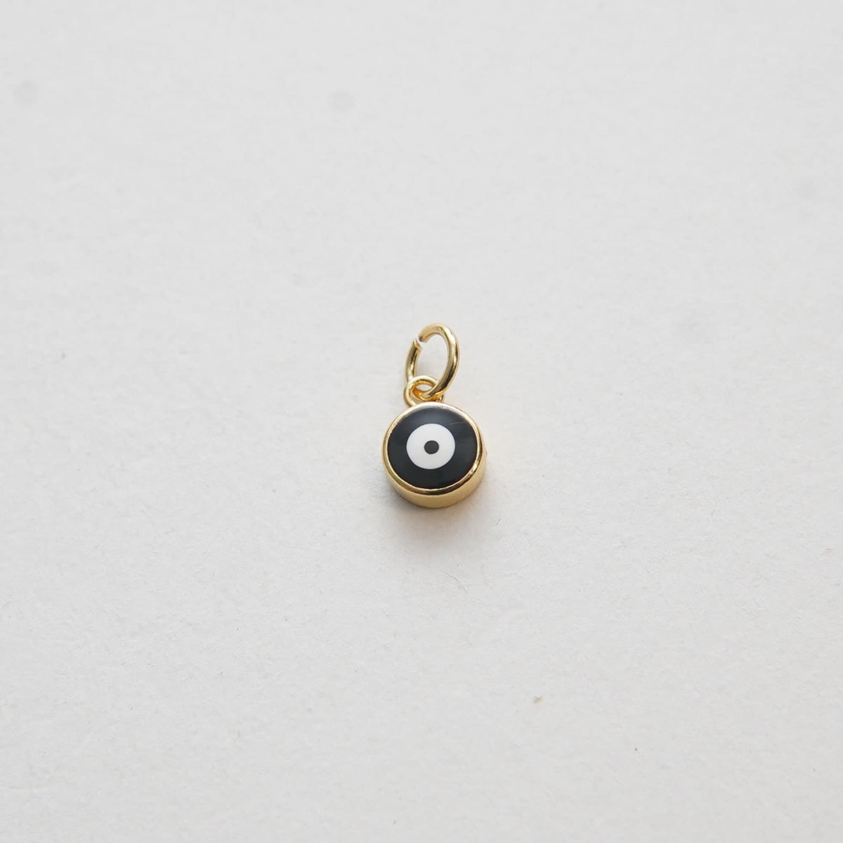 Gold Tiny Blue Evil Eye Charms,18K Gold Filled Evil Eye Pendant,Evil Eye Protect Charm Bracelet Necklace for DIY Jewelry Maki