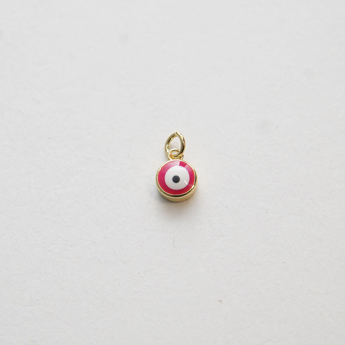 Gold Tiny Blue Evil Eye Charms,18K Gold Filled Evil Eye Pendant,Evil Eye Protect Charm Bracelet Necklace for DIY Jewelry Maki