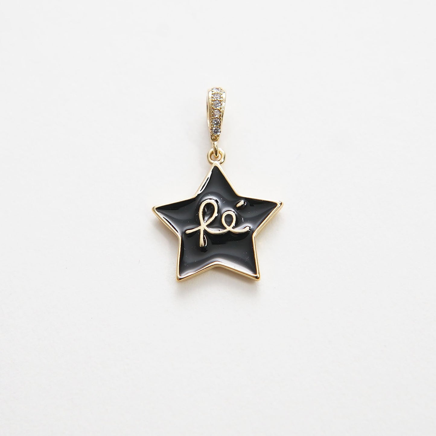 Gold Star Charms,18K Gold Filled Enamel Star Pendant,Star Charm Bracelet Necklace for DIY Jewelry Making Supply