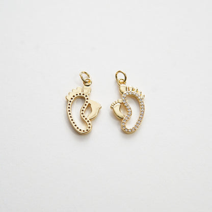 18K Gold Filled Hand Charm Pendant for Jewelry Making