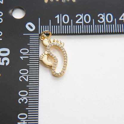 18K Gold Filled Hand Charm Pendant for Jewelry Making