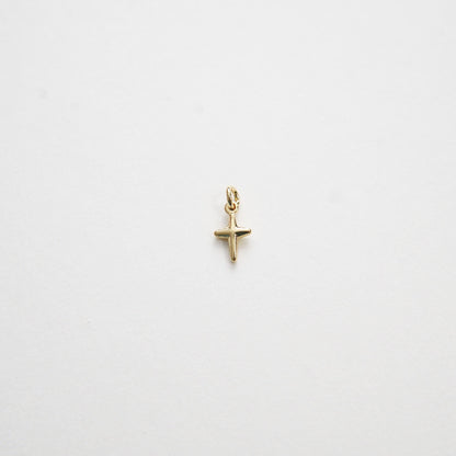 Gold Cross Charms,18K Gold Filled Cross Pendant,Tiny Cross Charm Bracelet Necklace for DIY Jewelry Making Supply