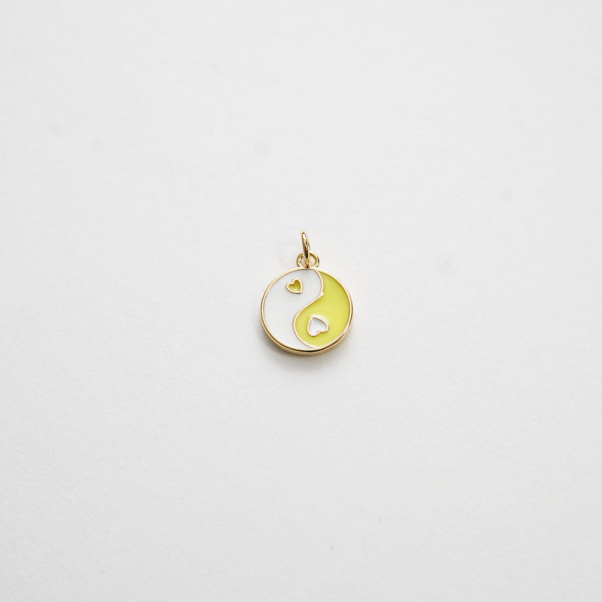 18K Gold Filled Hand Enamel Charm Pendant for Jewelry Making