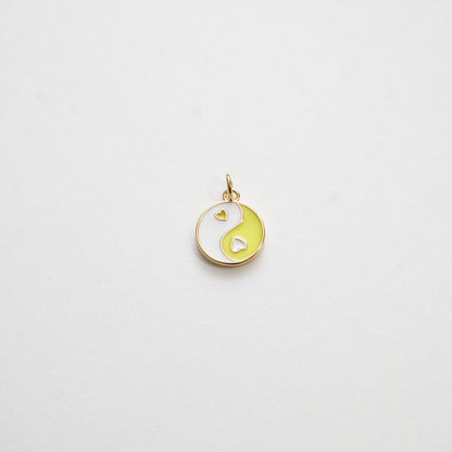 18K Gold Filled Hand Enamel Charm Pendant for Jewelry Making