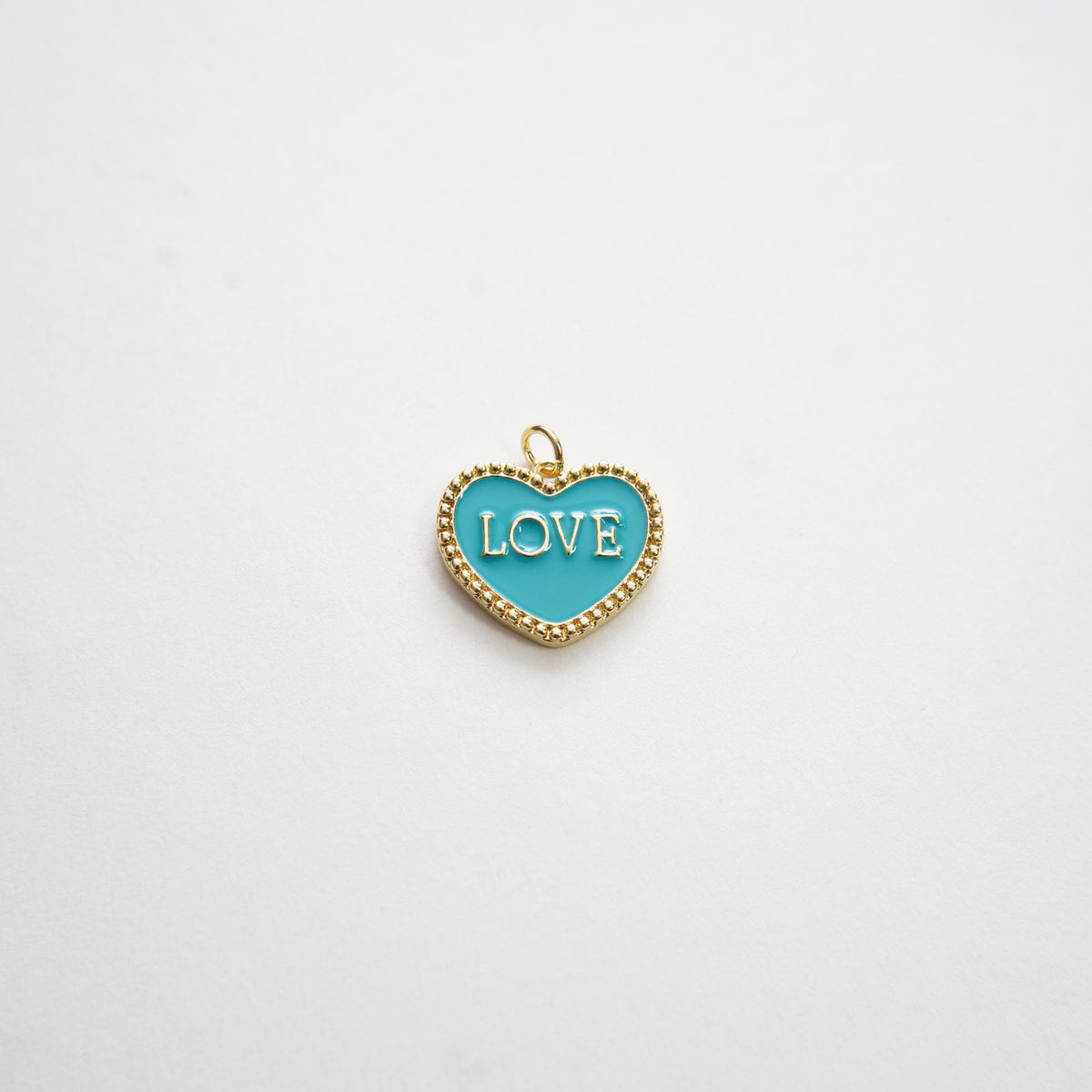 Gold Heart Charms,18K Gold Filled Heart Pendant,Love Charm Bracelet Necklace for DIY Jewelry Making Supply (20x18mm)
