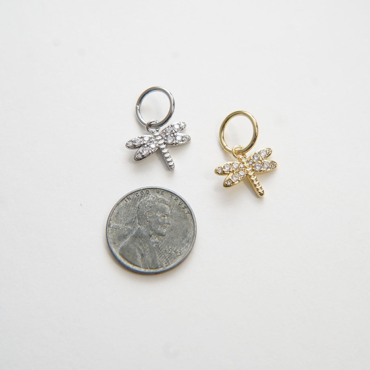 Gold Dragonfly Charms,18K Gold Filled Dragonfly Pendant,Silver Dragonfly Charm Bracelet Necklace for DIY Jewelry Making Suppl