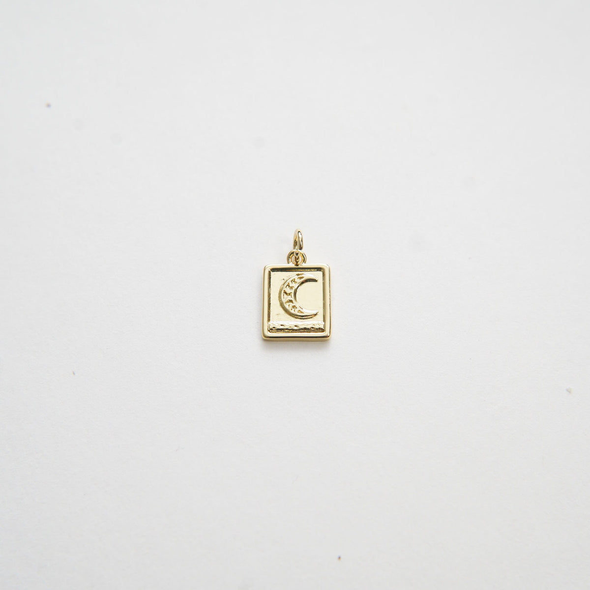 18K Gold Filled Moon Charm Pendant for Jewelry Making