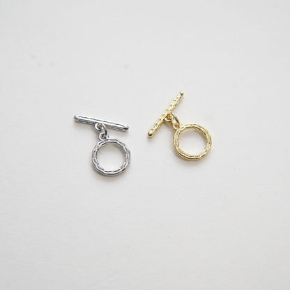 18K Gold Toggle Clasp, Gold OT Clasp Fancy Design OT Clasp Bulk Supply for Bracelet Necklace Component