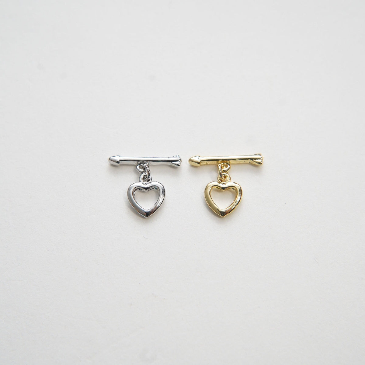 18K Gold Filled Heart Charm Pendant for Jewelry Making