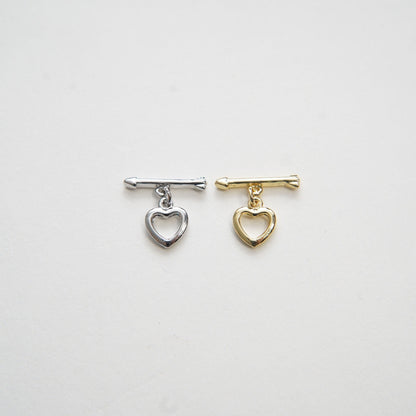 18K Gold Filled Heart Charm Pendant for Jewelry Making