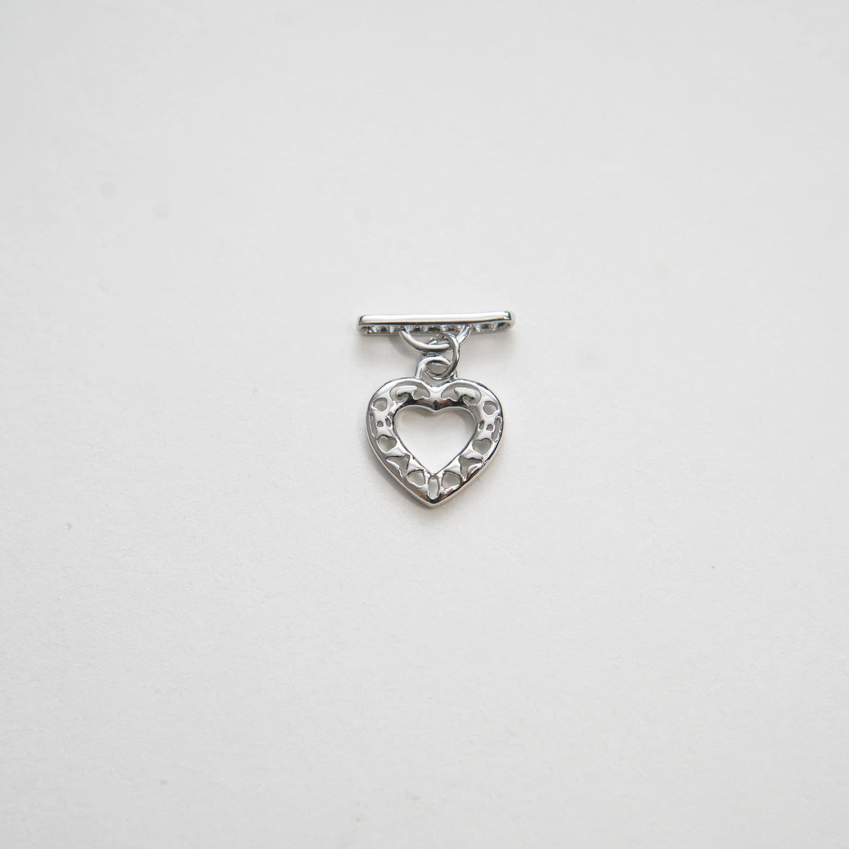 18K Gold Heart Toggle Clasp, Gold OT Clasp Fancy Design OT Clasp Bulk Supply for Bracelet Necklace Component