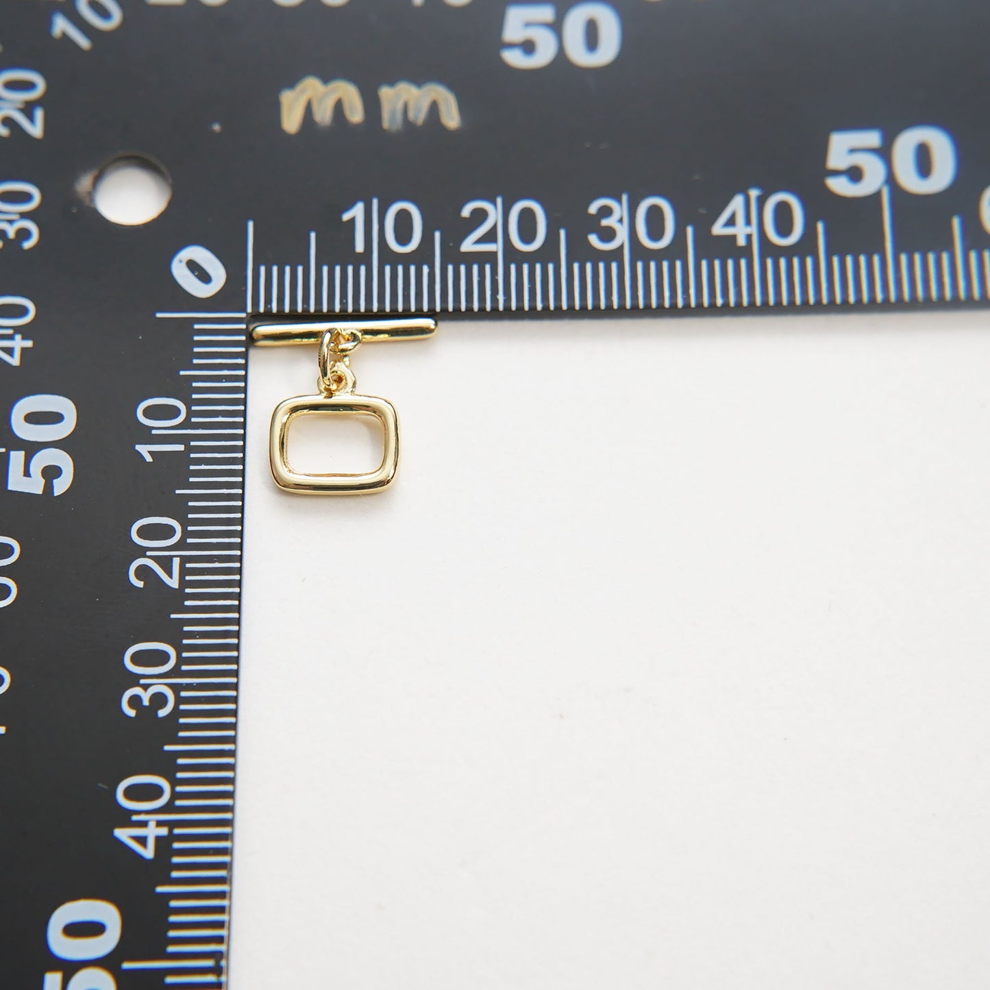 24k Gold Filled Square Toggle Clasp, Jewelry Clasp OT Clasp Findings