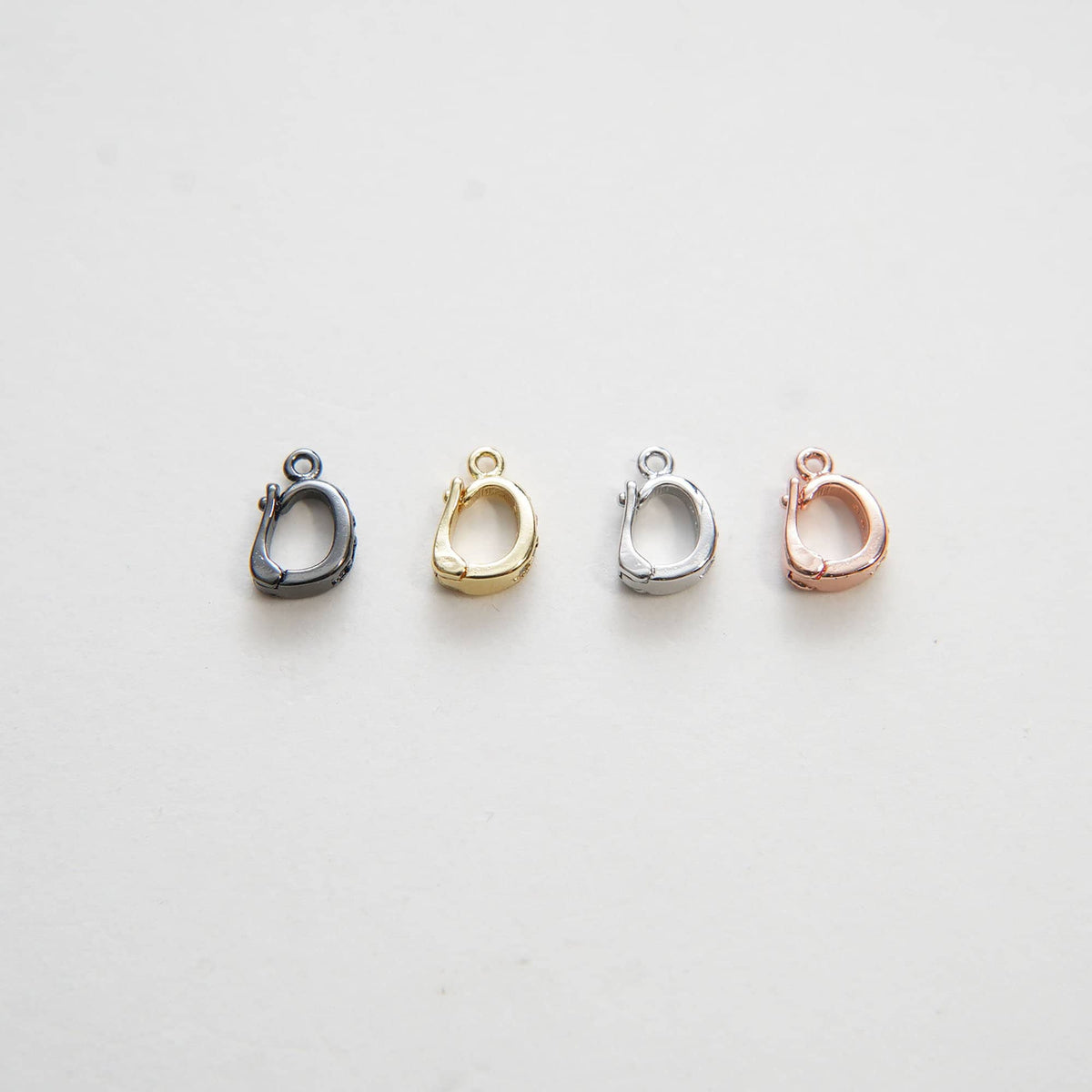 18k Gold Shortener Enhancer Clasp for Bracelet Necklace, Gold CZ Zircon Clasp, Shortener Clasp